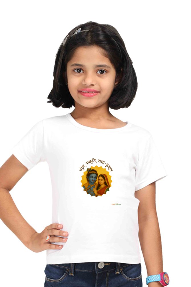Radha Krishna inspired Girl's T-Shirt