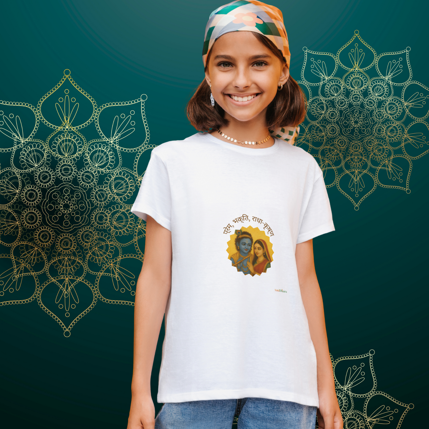 Radha Krishna inspired Girl's T-Shirt