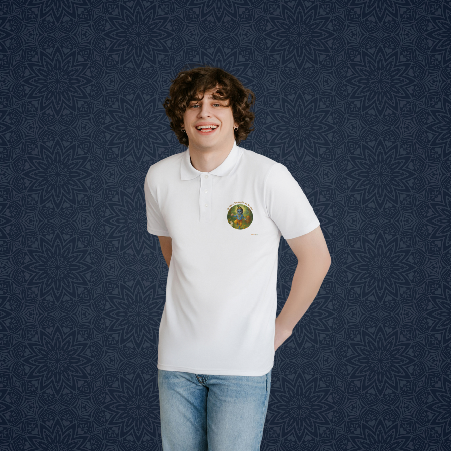 Bala Gopala inspired Men's Polo