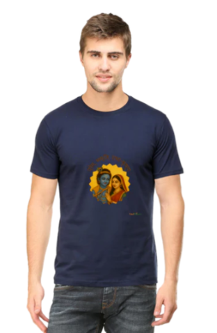 Radha Krishna themed Men's classic crew T-shirt