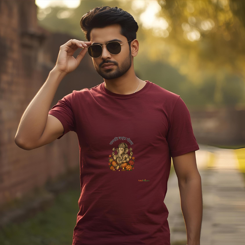 Ganesh inspired Men's Classic Crew T-Shirt