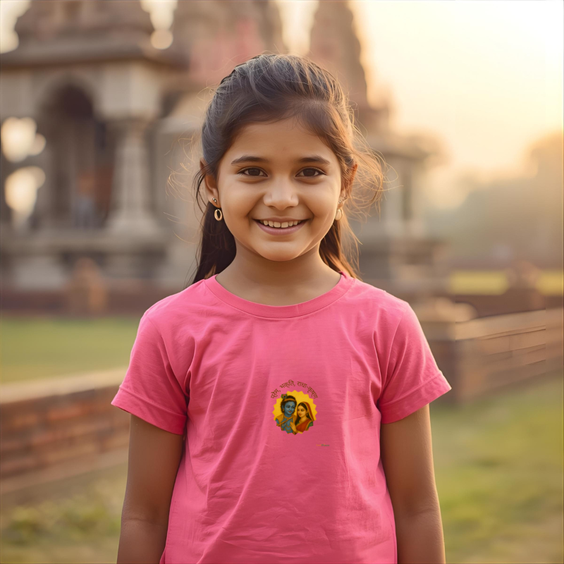 Radha Krishna inspired Girl's T-Shirt