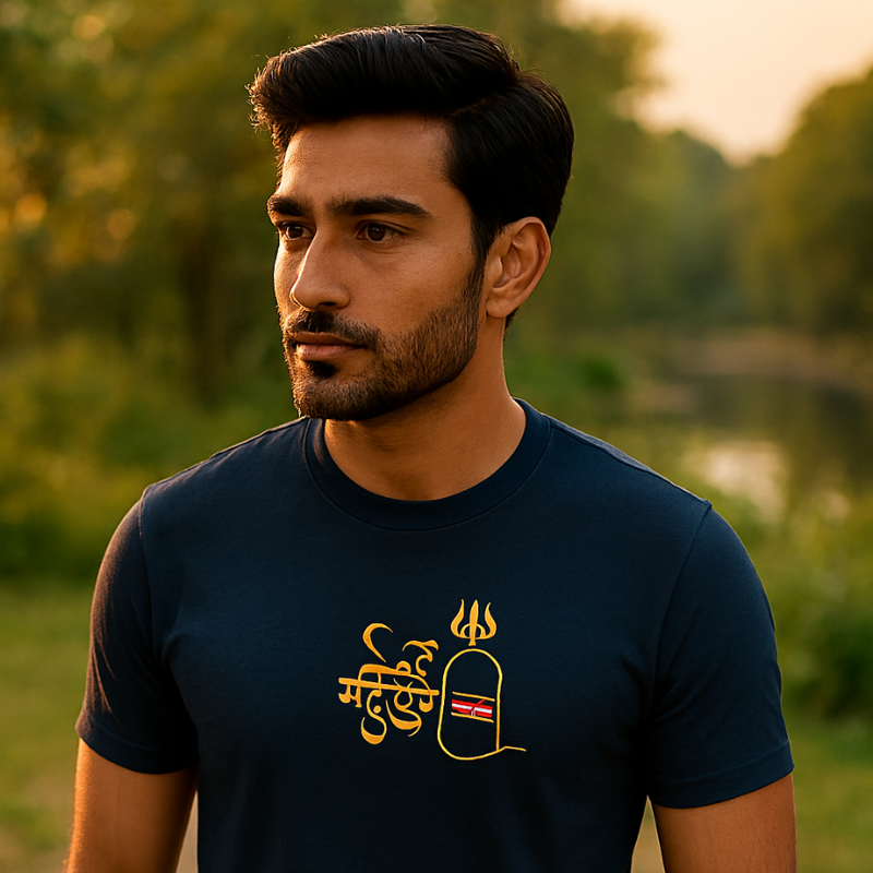 Mahadev themed T-shirt